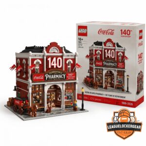 Coca-Cola 140th Anniversary Retro Atlanta Pharmacy LEGO Set