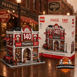 Coca-Cola 140th Anniversary Retro Atlanta Pharmacy LEGO Set