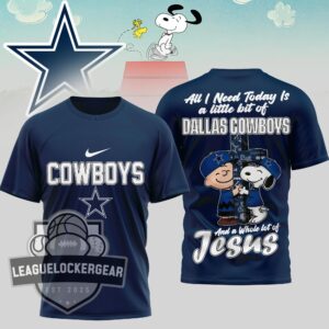 Dallas Cowboys Peanuts Charlie Brown Snoopy T-Shirt