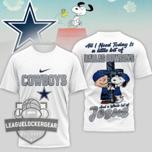 Dallas Cowboys Peanuts Charlie Brown Snoopy T-Shirt