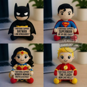 DC Comics Superheroes Emotional Support Crochet Doll