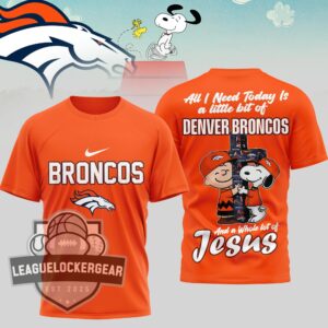 Denver Broncos Peanuts Charlie Brown Snoopy T-Shirt