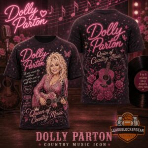 Dolly Parton Queen of Country Music 3D T-Shirt