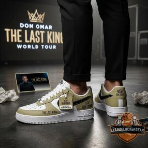 Don Omar The Last King World Tour Custom Nike Air Force 1 Sneakers