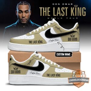 Don Omar The Last King World Tour Custom Nike Air Force 1 Sneakers