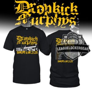 Dropkick Murphys Europe & UK 2026 Tour T-Shirt