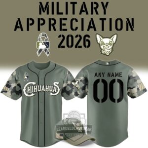 El Paso Chihuahuas Military Appreciation 2026 Baseball Jersey