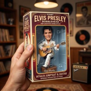 Funny Elvis Presley The King of Rock 'n' Roll Bobblehead