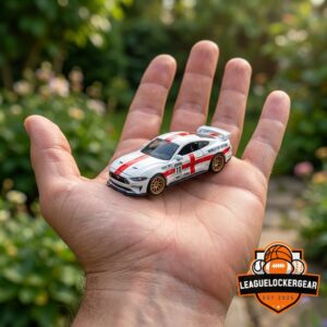 England FIFA World Cup 2026 Ford Mustang RTR Spec-5 Hot Wheels Die-Cast Car