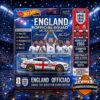 England FIFA World Cup 2026 Ford Mustang RTR Spec-5 Hot Wheels Die-Cast Car