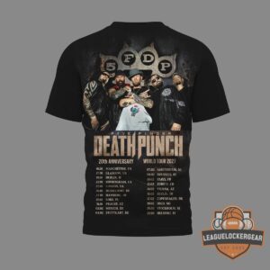 Five Finger Death Punch 20th Anniversary World Tour 2027 Signed T-Shirt