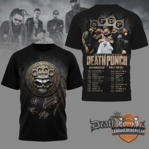 Five Finger Death Punch 20th Anniversary World Tour 2027 Signed T-Shirt