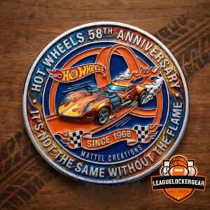 Hot Wheels 58th Anniversary Since 1968 Challenge Coin
