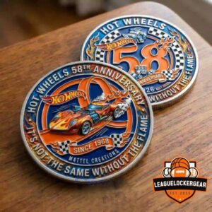 Hot Wheels 58th Anniversary Since 1968 Challenge Coin