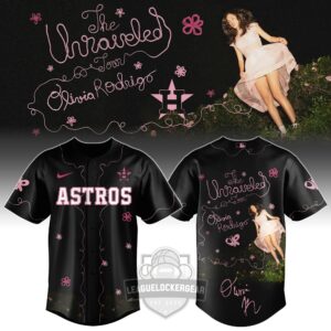 Houston Astros Olivia Rodrigo The Unraveled Tour Baseball Jersey