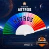 Houston Astros Pride Month Hand Fan
