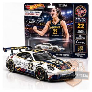 Hot Wheels WNBA Draft 1 Pick Caitlin Clark Porsche 911 GT3 RS