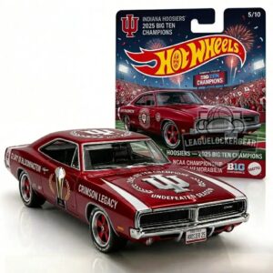 Indiana Hoosiers 2025 Big Ten Champions Undefeated Season Hot Wheels Die-Cast Car