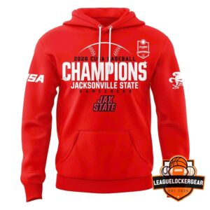 Jacksonville State Gamecocks 2026 Conference USA Baseball Champions Hoodie