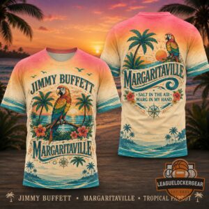 Jimmy Buffett Margaritaville 3D T-Shirt