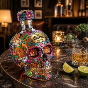 Jose Cuervo Day of the Dead Sugar Skull Tequila Bottle
