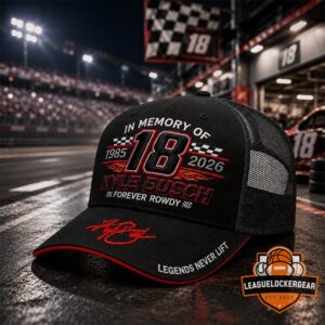 Kyle Busch In Memory 1985-2026 Forever Rowdy Trucker Hat
