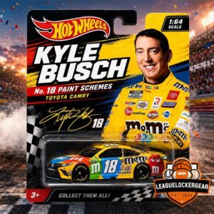 Kyle Busch M&M's Toyota Camry Hot Wheels Scale Die-cast Car