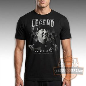 Kyle Busch The Last Lap of a Legend 1985-2026 Career Tribute T-Shirt