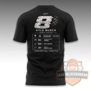 Kyle Busch The Last Lap of a Legend 1985-2026 Career Tribute T-Shirt