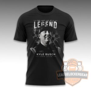 Kyle Busch The Last Lap of a Legend 1985-2026 Career Tribute T-Shirt