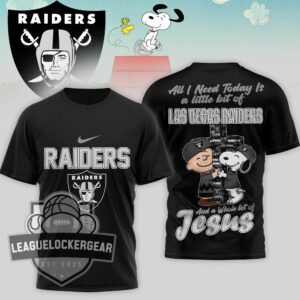 Las Vegas Raiders Peanuts Charlie Brown Snoopy T-Shirt