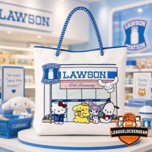 Lawson Station 80th Anniversary Sanrio Characters Collaboration Tote Bag