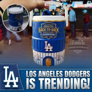 Los Angeles Dodgers Back-to-Back World Series Champions Cooler Cup