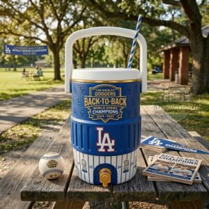 Los Angeles Dodgers Back-to-Back World Series Champions Cooler Cup