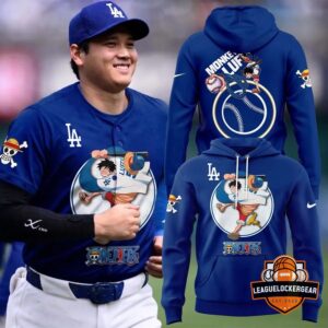 Los Angeles Dodgers x One Piece Baseball Hoodie