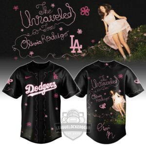 Los Angeles Dodgers The Unraveled Tour Olivia Rodrigo Baseball Jersey