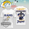 Los Angeles Rams Peanuts Charlie Brown Snoopy T-Shirt
