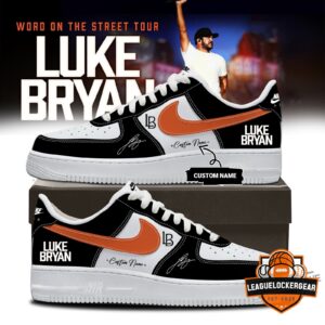 Luke Bryan Word on the Street Tour 2026 Custom Sneakers