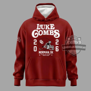 Luke Combs Oklahoma Sooners My Kinda Saturday Night Tour Oklahoma Memorial Stadium Hoodie