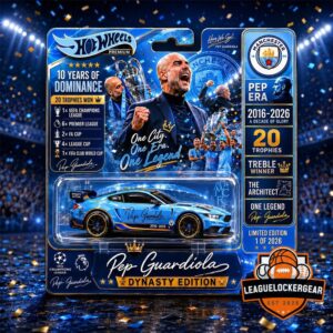 Manchester City Pep Guardiola 2016-2026 Wheels Premium Diecast Car