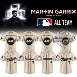 Martin Garrix Los Angeles Dodgers Americas Tour Baseball Jersey