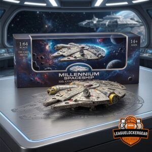 Millennium Spaceship 50th Anniversary (1977-2027) Die-Cast Metal Model