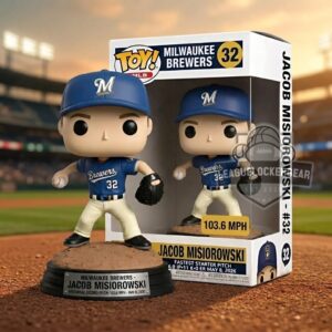 Milwaukee Brewers Jacob Misiorowski Historical Record Pitch 103.6 Mph Vinyl Figure