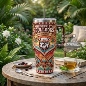 Mississippi State Bulldogs Summer Vacation Vibes Tumbler