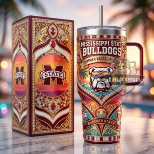 Mississippi State Bulldogs Summer Vacation Vibes Tumbler