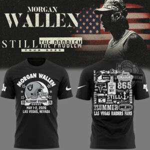 Morgan Wallen Las Vegas Raiders Still The Problem Tour 2026 T-Shirt
