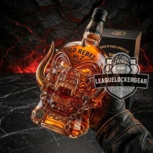Motorhead Warpig Sculpted Decanter Lemmy Old Rebel No.7 Whiskey Decanter