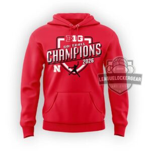 Nebraska Cornhuskers Softball 2026 Big Ten Regular Season Champions Hoodie