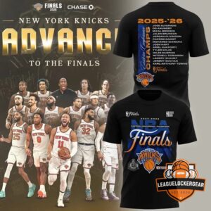 New York Knicks 2026 NBA Eastern Conference Champions Signed T-Shirt