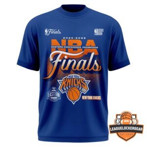 New York Knicks 2026 NBA Eastern Conference Champions Signed T-Shirt